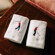 Luxus face towel & hand towel with retro sportsmen - Torres Novas