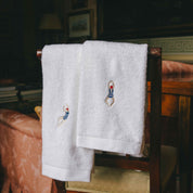 Luxus face towel & hand towel with retro sportsmen - Torres Novas