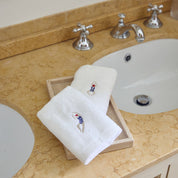Luxus face towel & hand towel with retro sportsmen - Torres Novas