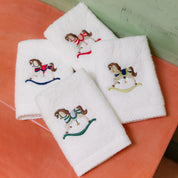 Face towel with horse embroidery - Torres Novas