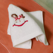 Face towel with horse embroidery - Torres Novas