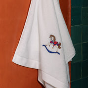 Face towel with horse embroidery - Torres Novas