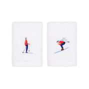 Luxus face towel & hand towel with retro sportsmen - Torres Novas