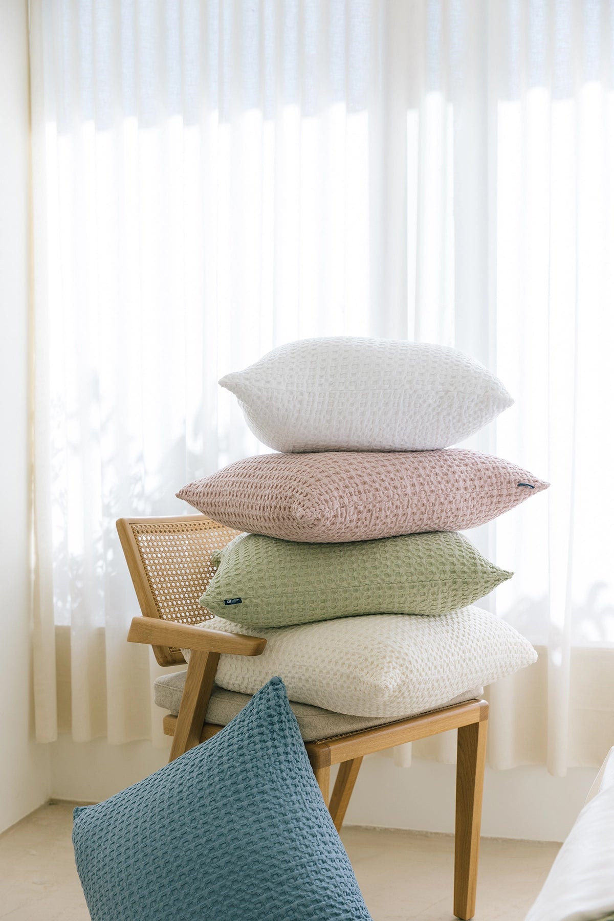 Old pink Santa Luzia Waffle Bedspreads - Torres Novas