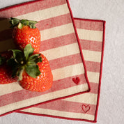 Barra Napkins with heart embroidery - Torres Novas