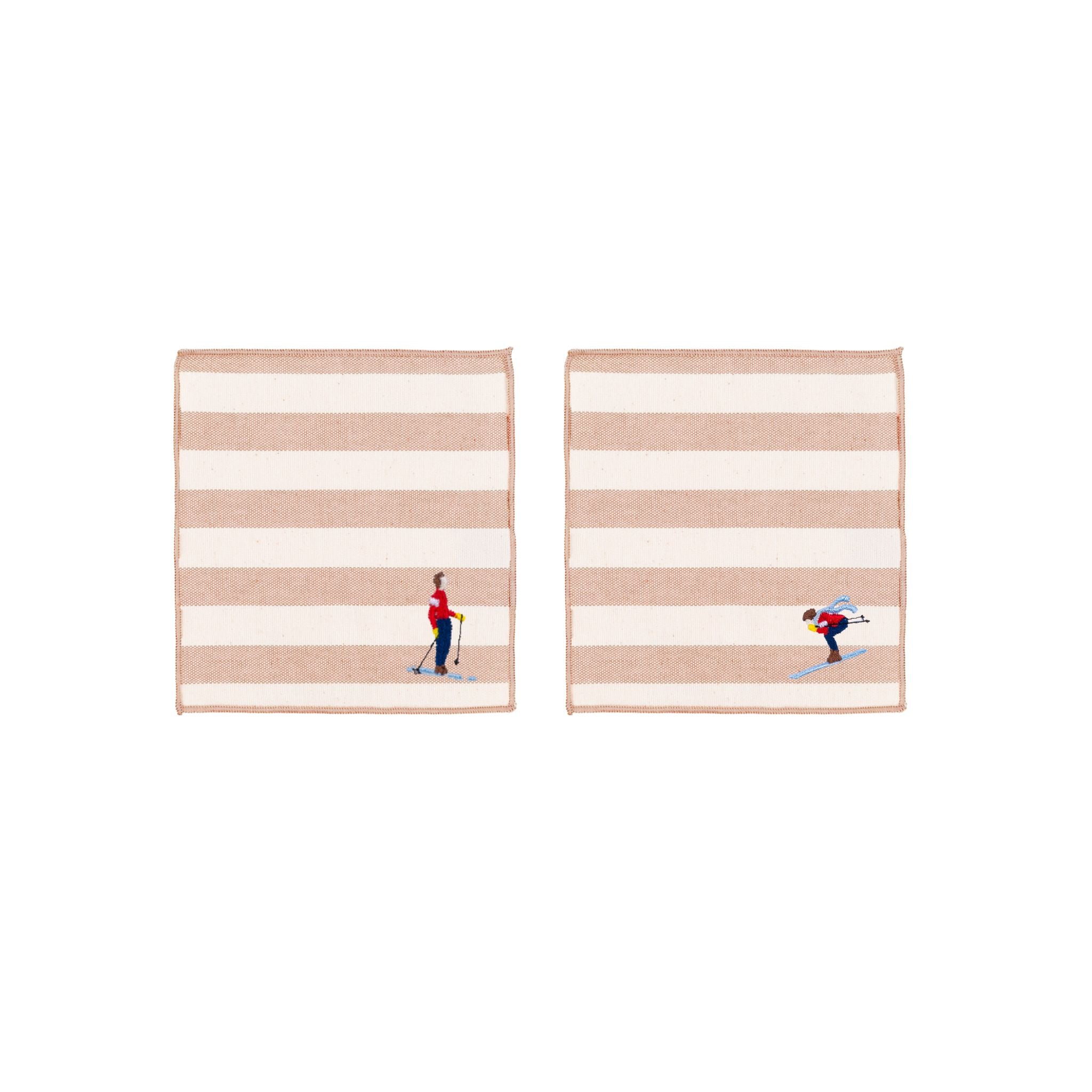 Barra napkin with retro sportsmen