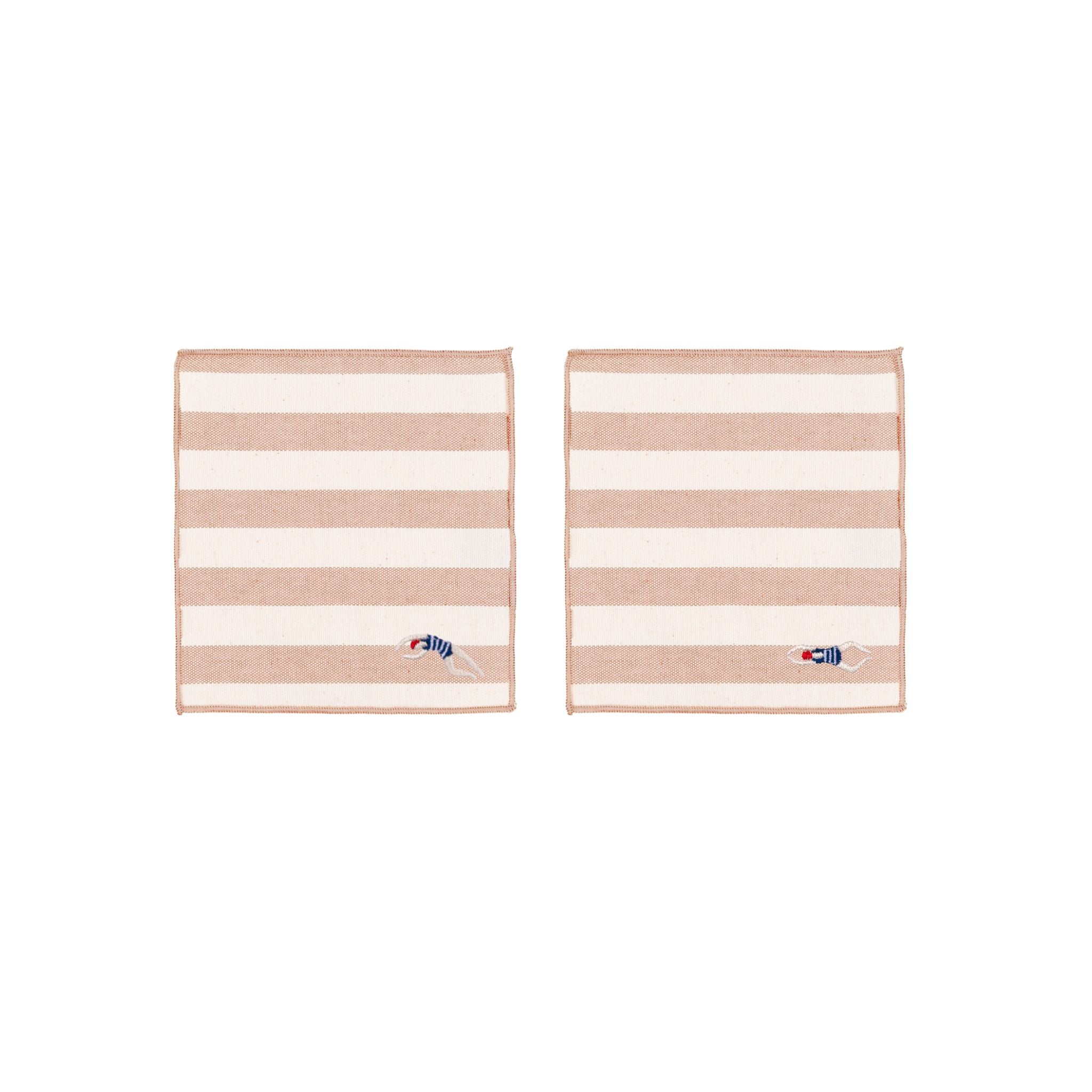 Barra napkin with retro sportsmen