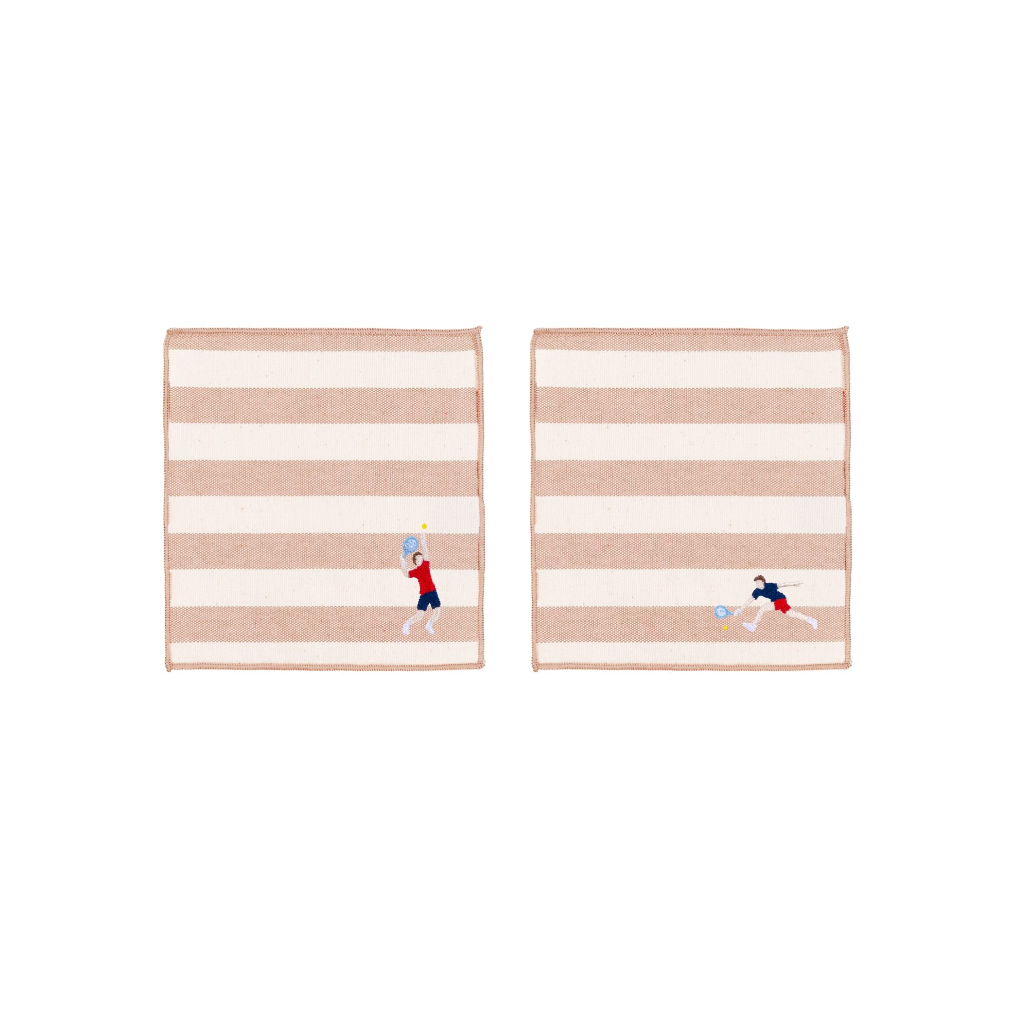 Barra napkin with retro sportsmen