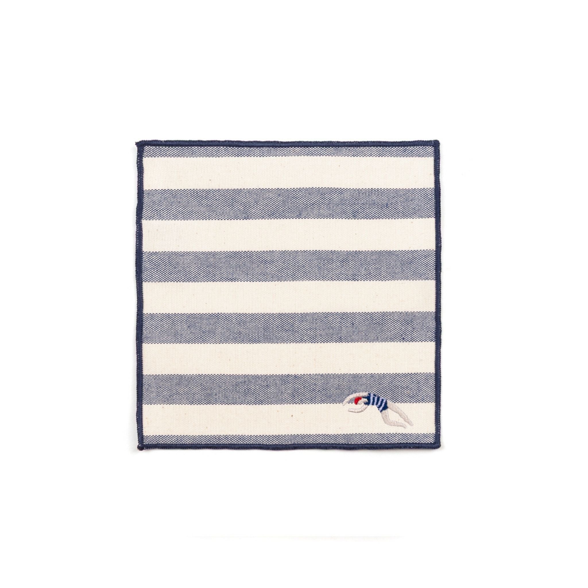 Barra napkin with retro sportsmen