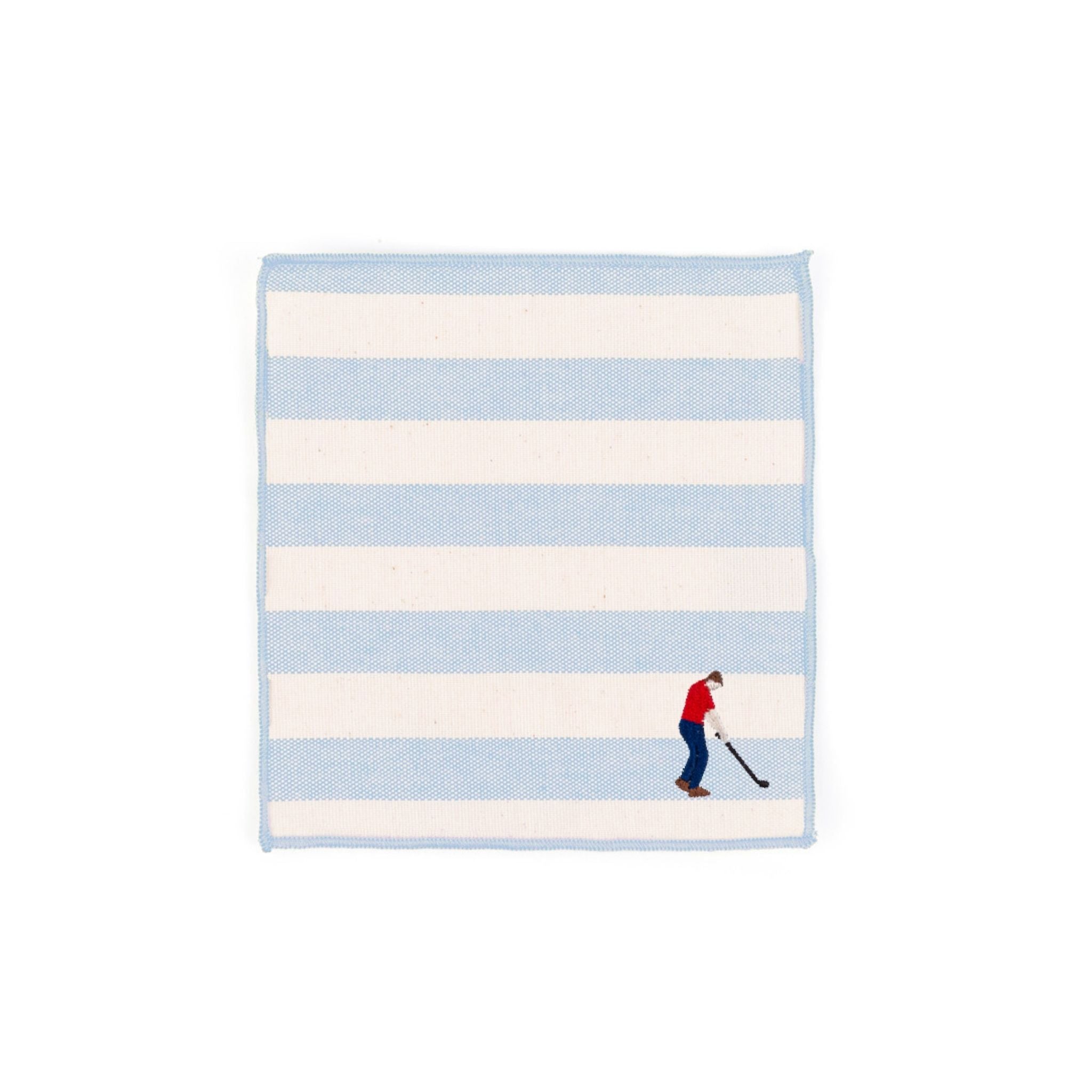 Barra napkin with retro sportsmen
