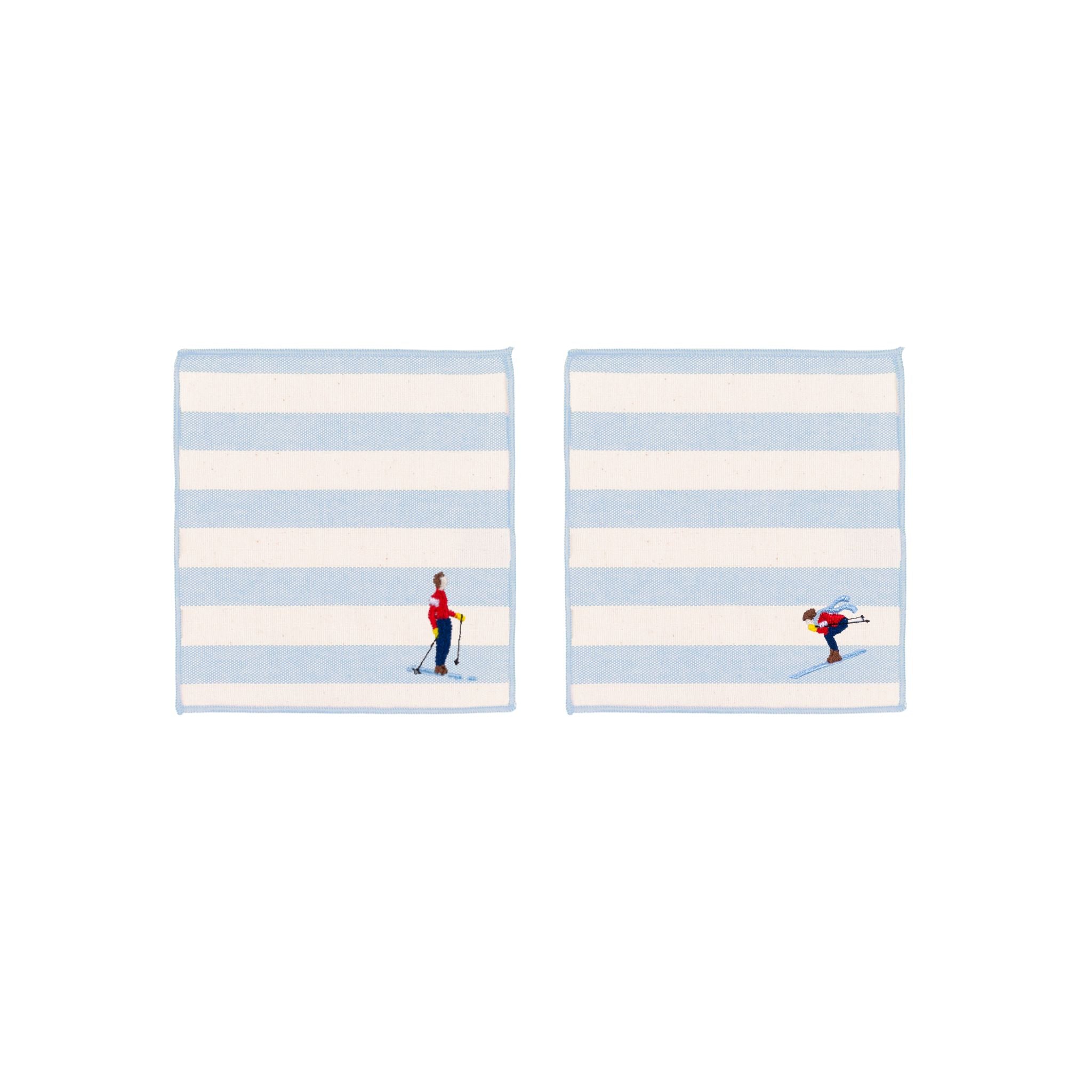 Barra napkin with retro sportsmen