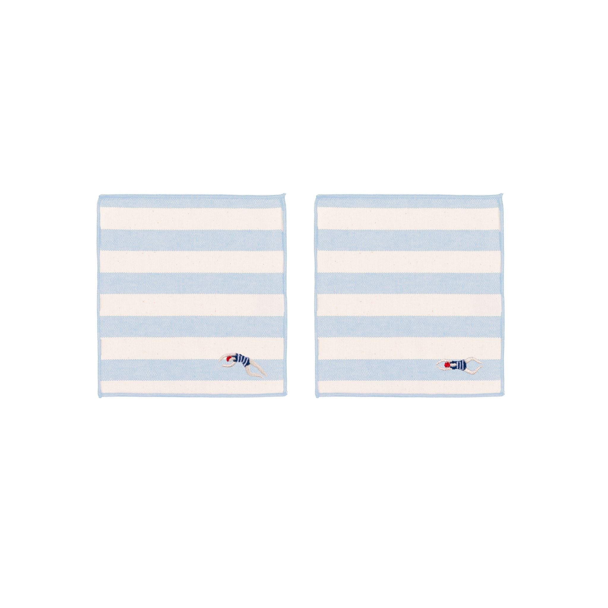 Barra napkin with retro sportsmen