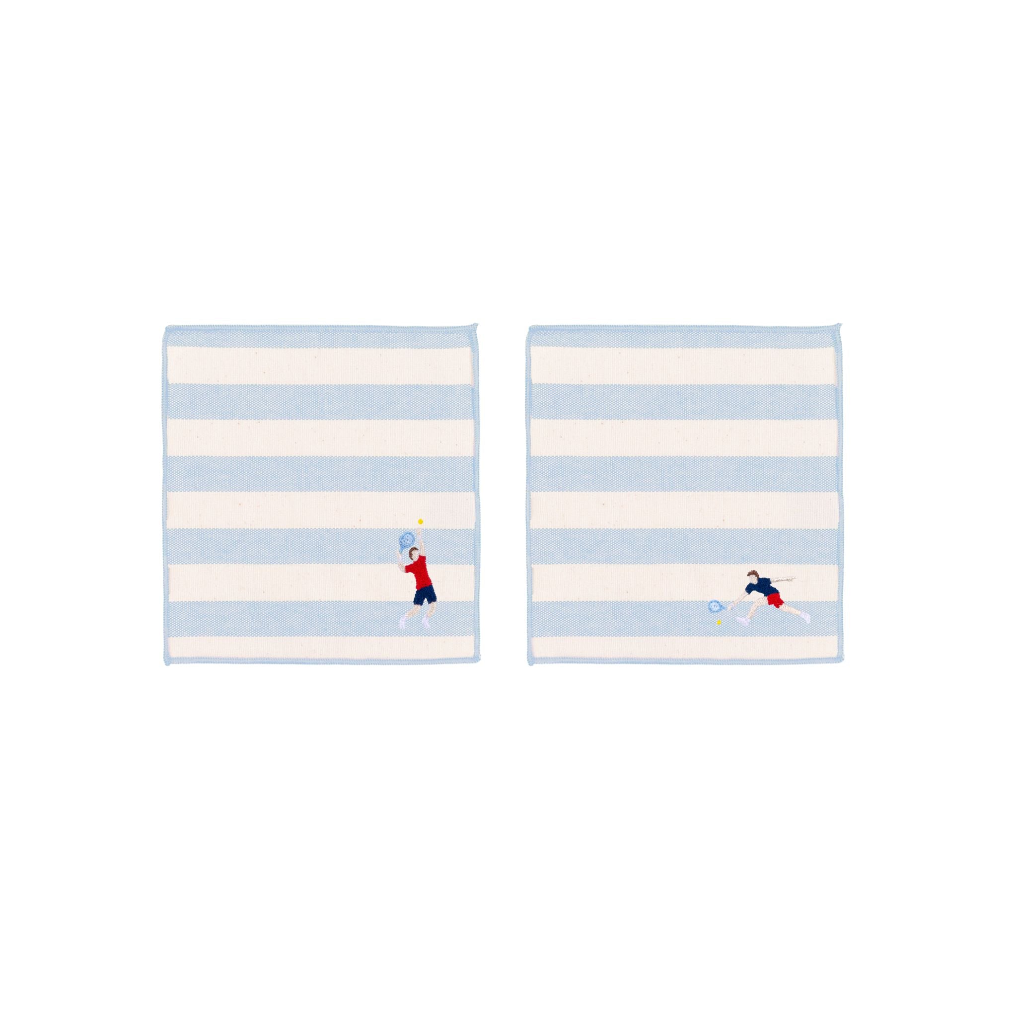 Barra napkin with retro sportsmen