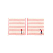 Barra napkin with retro sportsmen