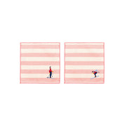 Barra napkin with retro sportsmen