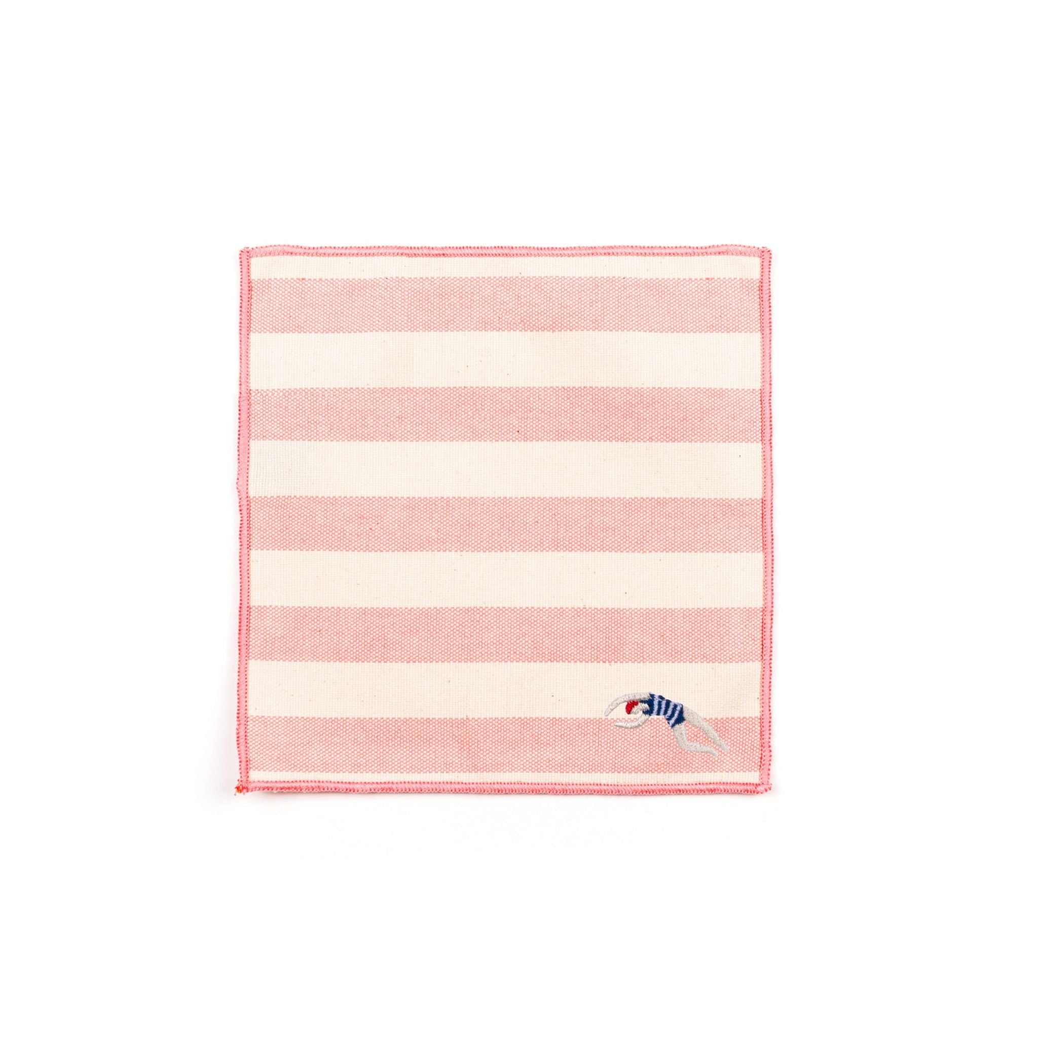 Barra napkin with retro sportsmen