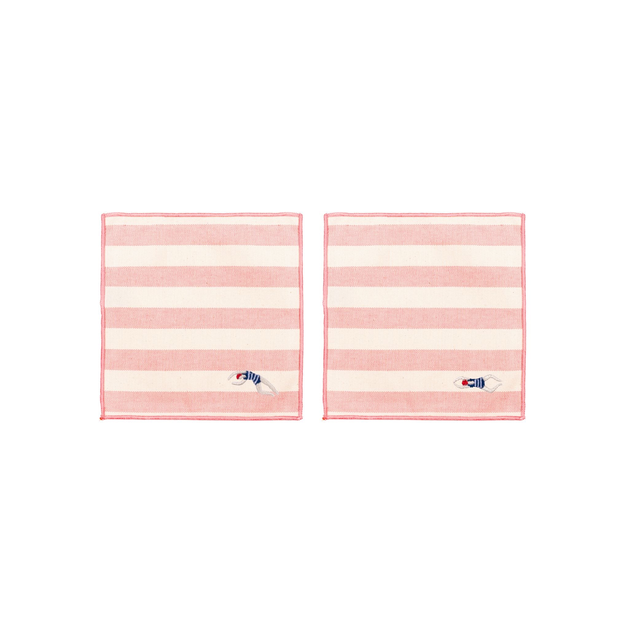 Barra napkin with retro sportsmen