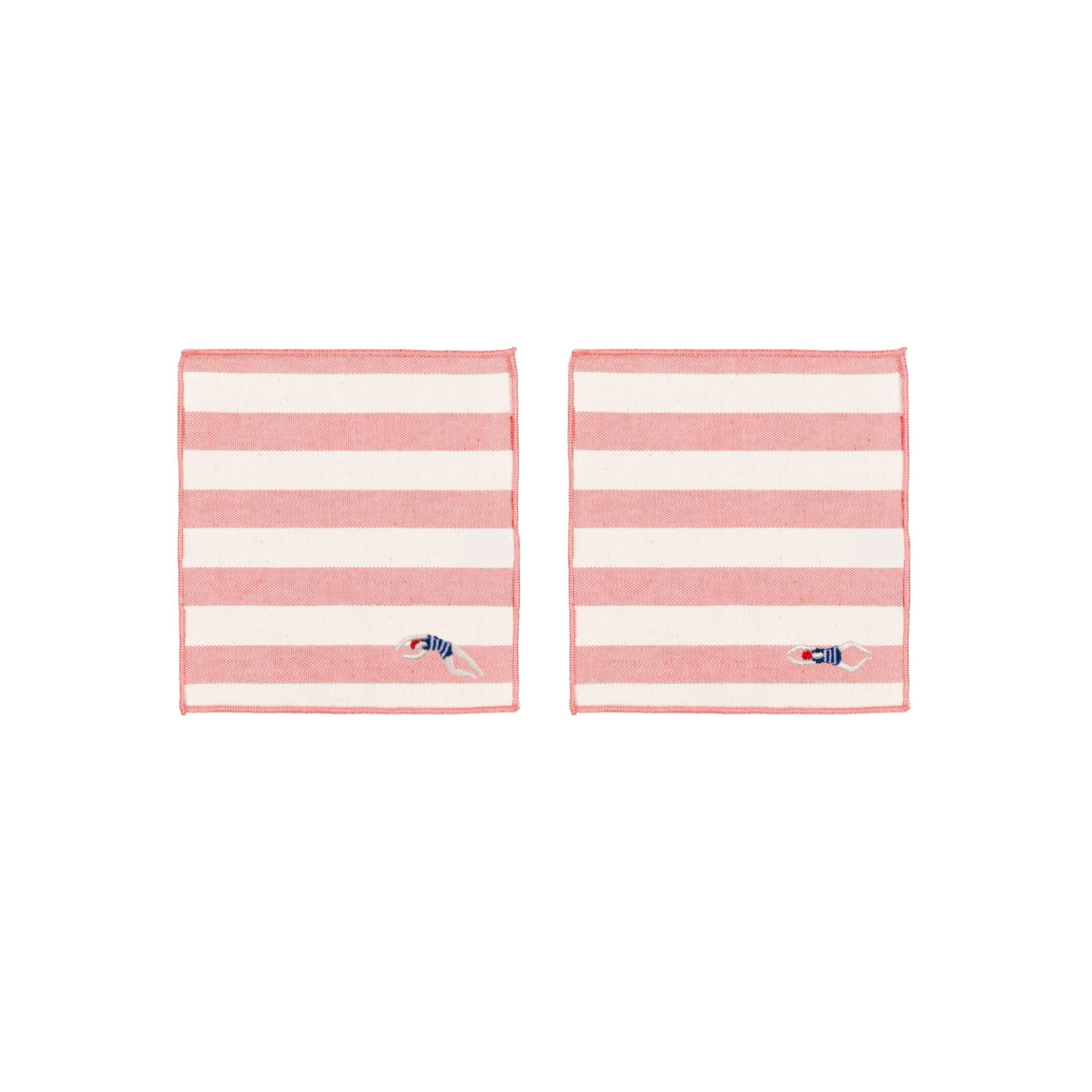 Barra napkin with retro sportsmen