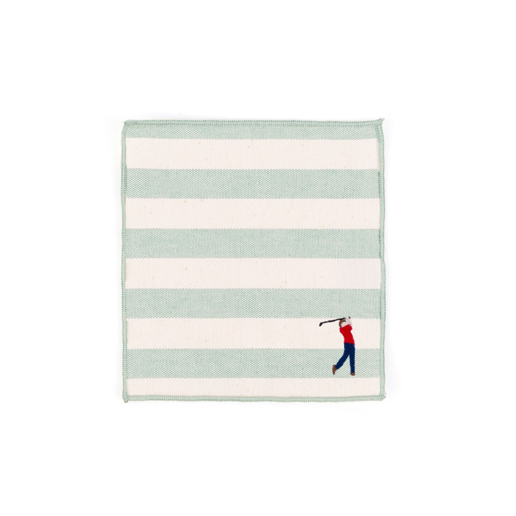 Barra napkin with retro sportsmen