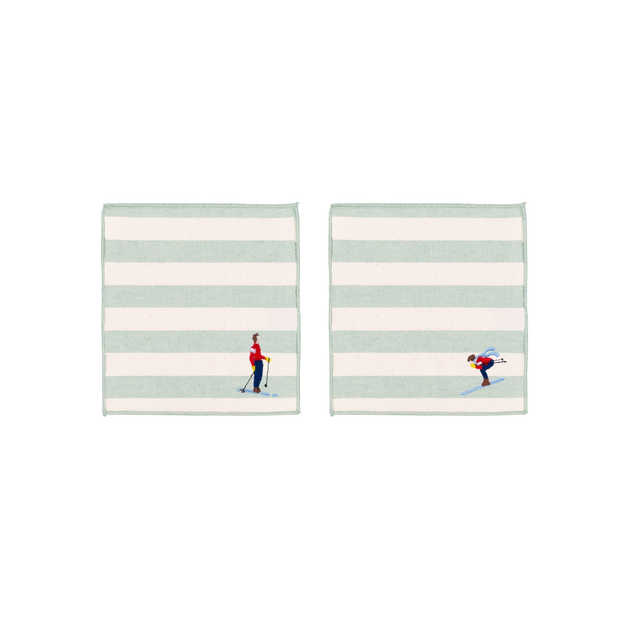 Barra napkin with retro sportsmen