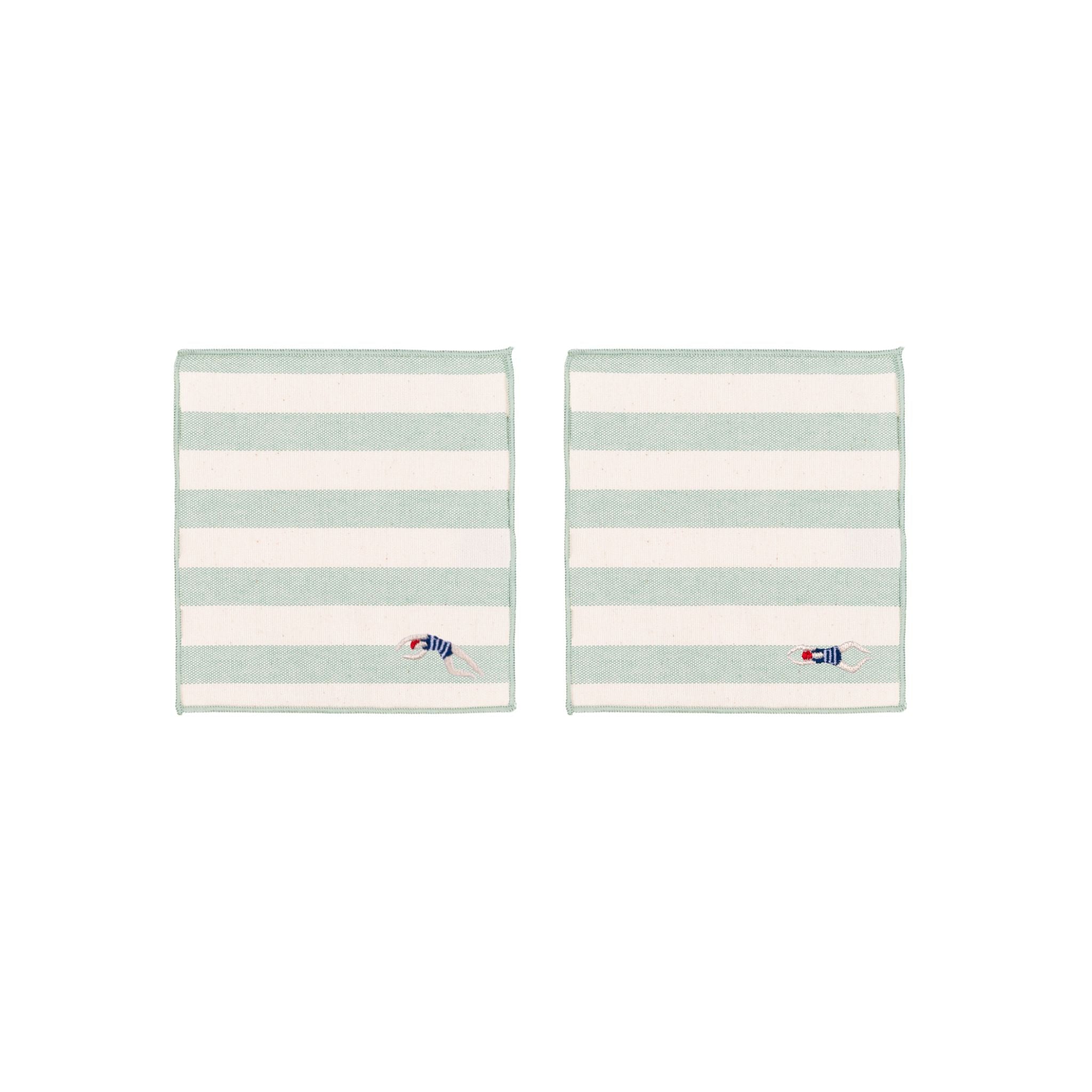 Barra napkin with retro sportsmen