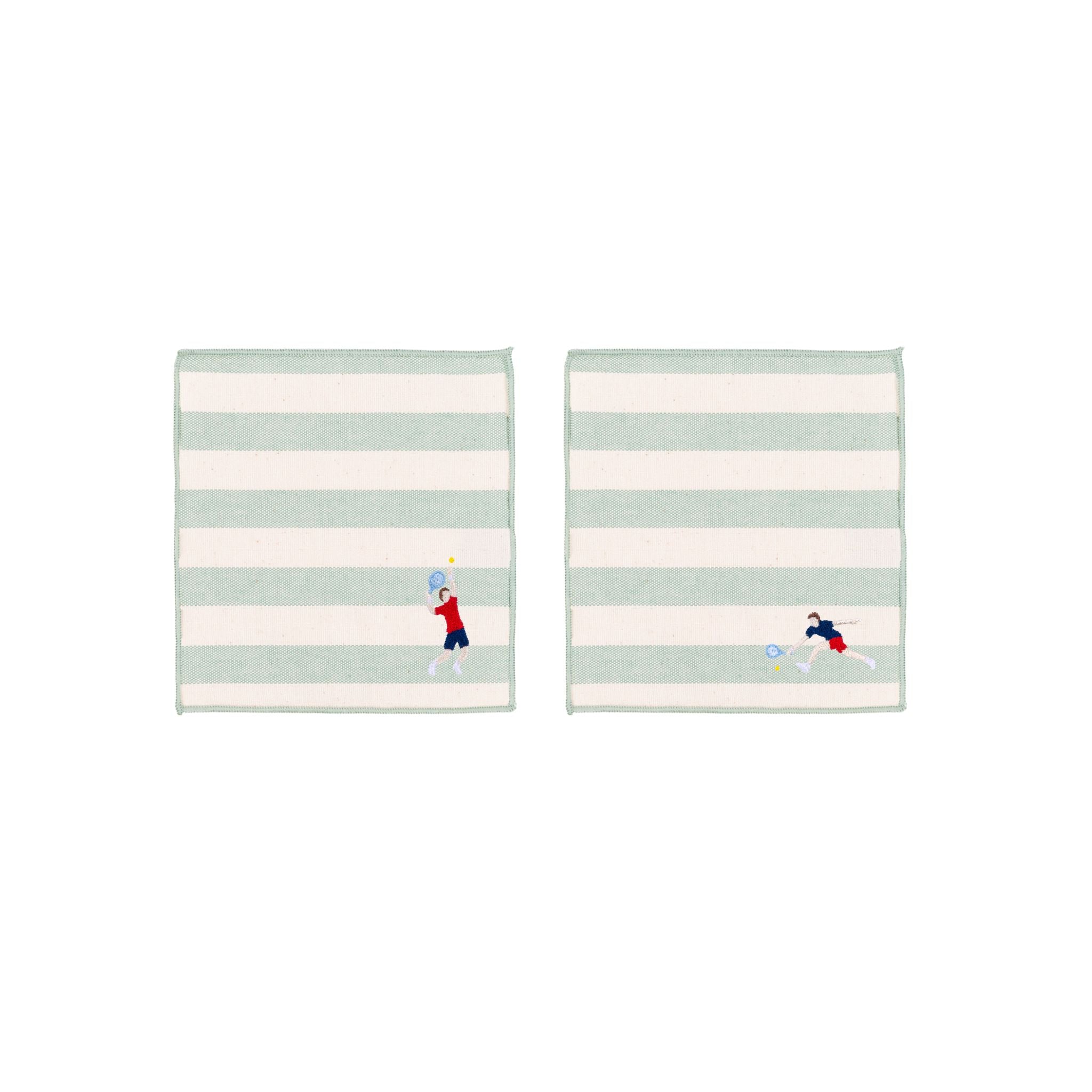 Barra napkin with retro sportsmen