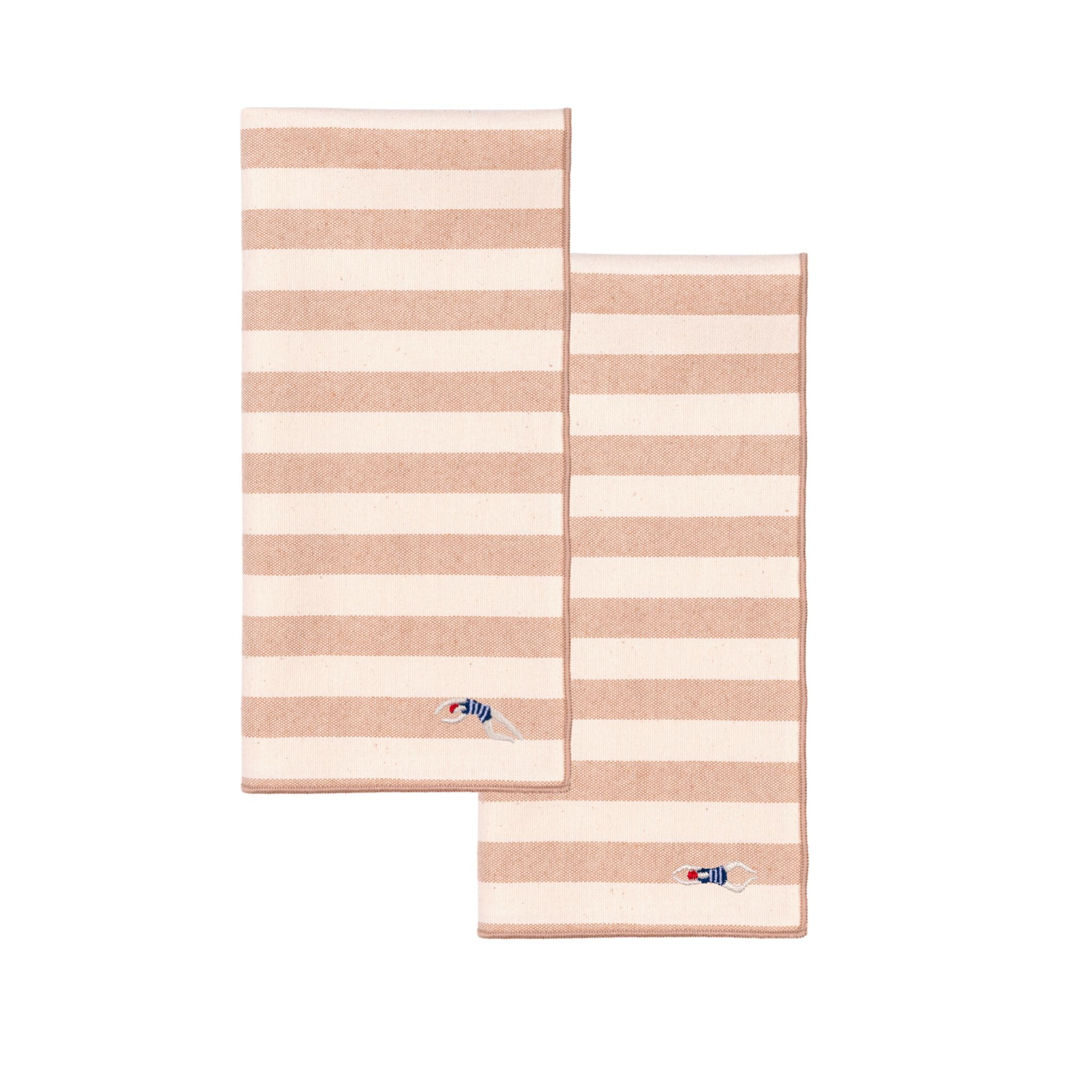 Barra napkin with retro sportsmen