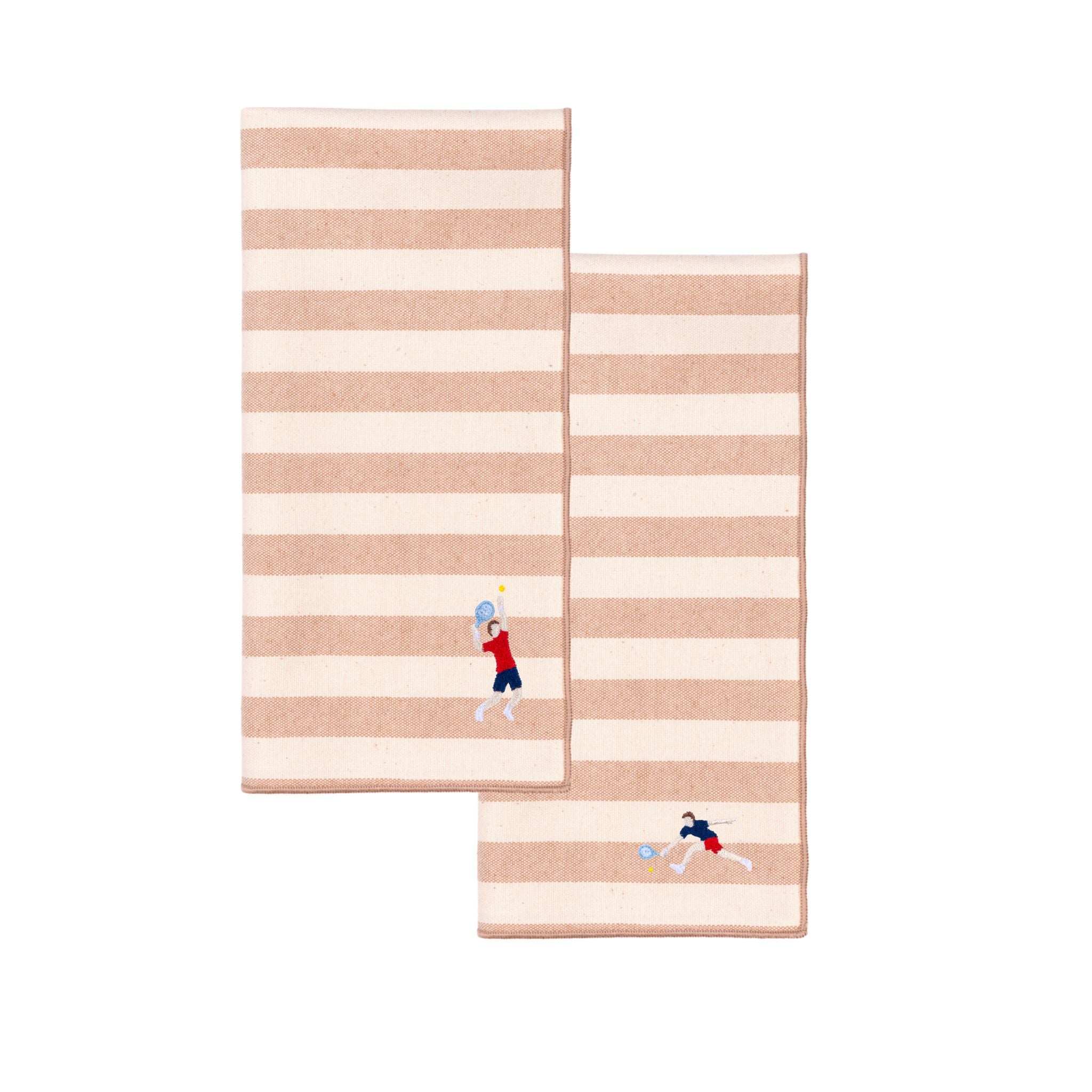 Barra napkin with retro sportsmen