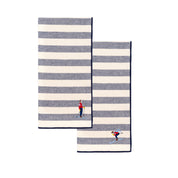 Barra napkin with retro sportsmen