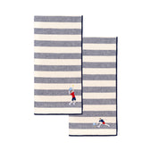 Barra napkin with retro sportsmen