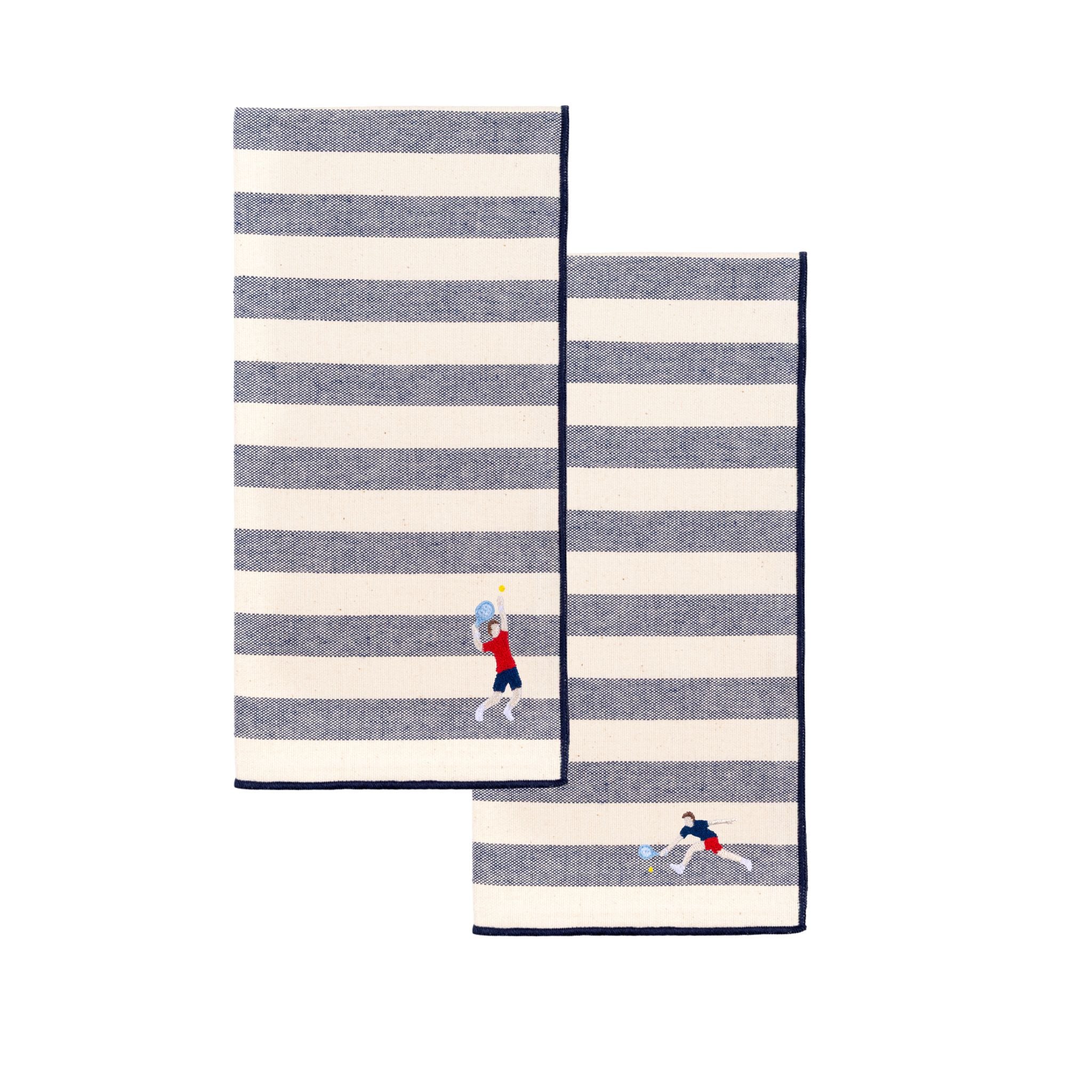 Barra napkin with retro sportsmen