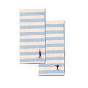 Barra napkin with retro sportsmen