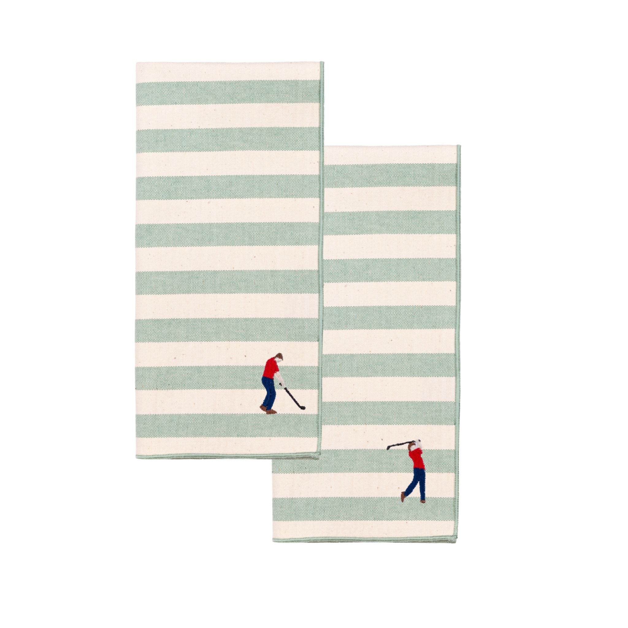 Barra napkin with retro sportsmen