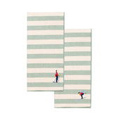 Barra napkin with retro sportsmen