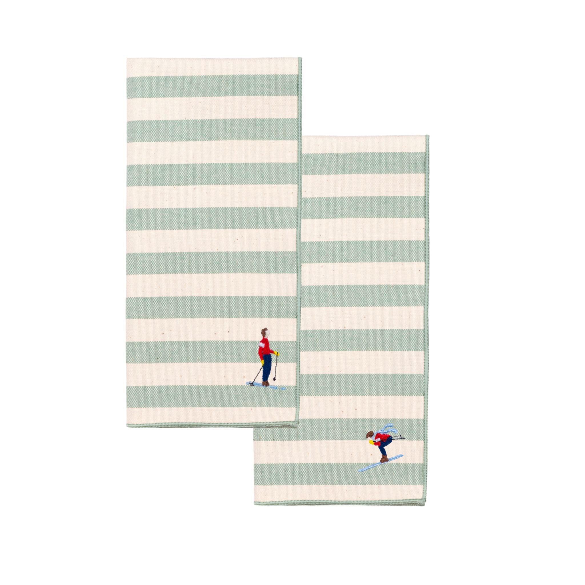 Barra napkin with retro sportsmen