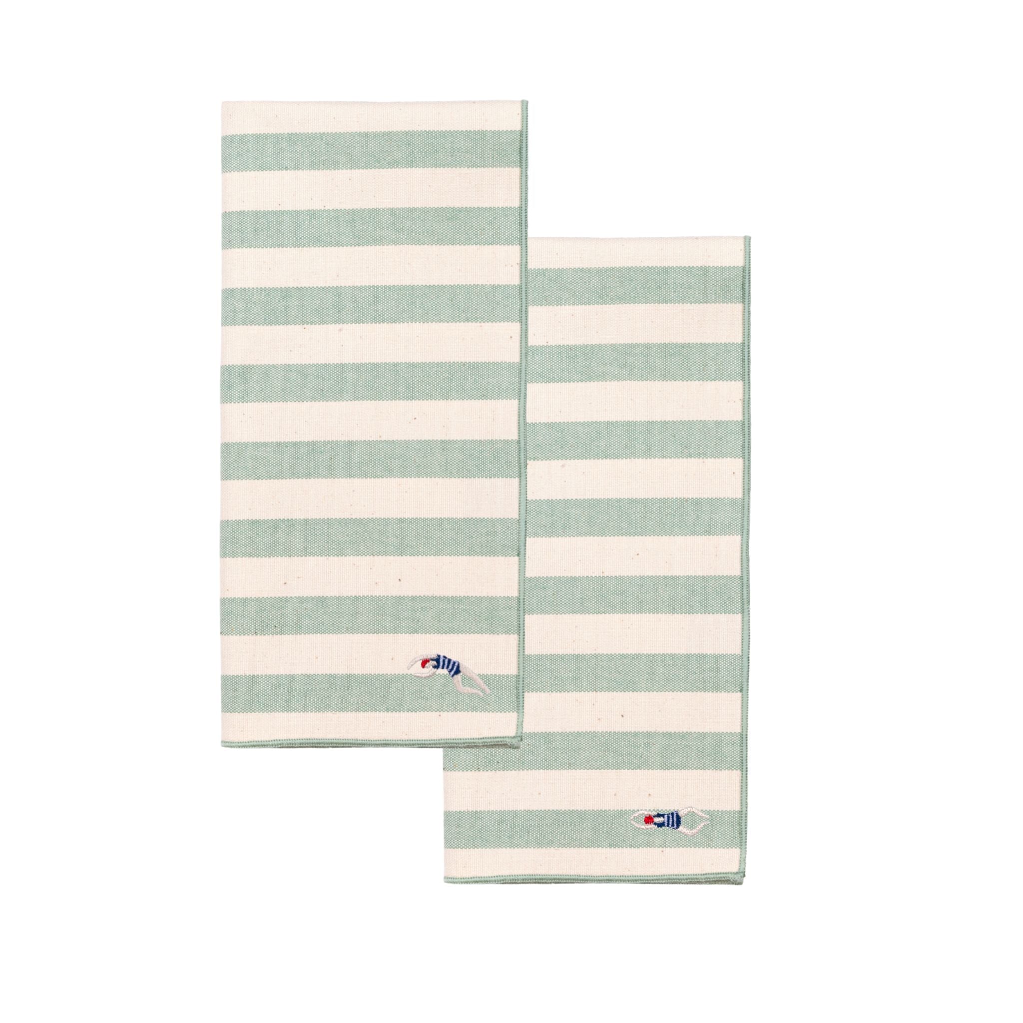 Barra napkin with retro sportsmen