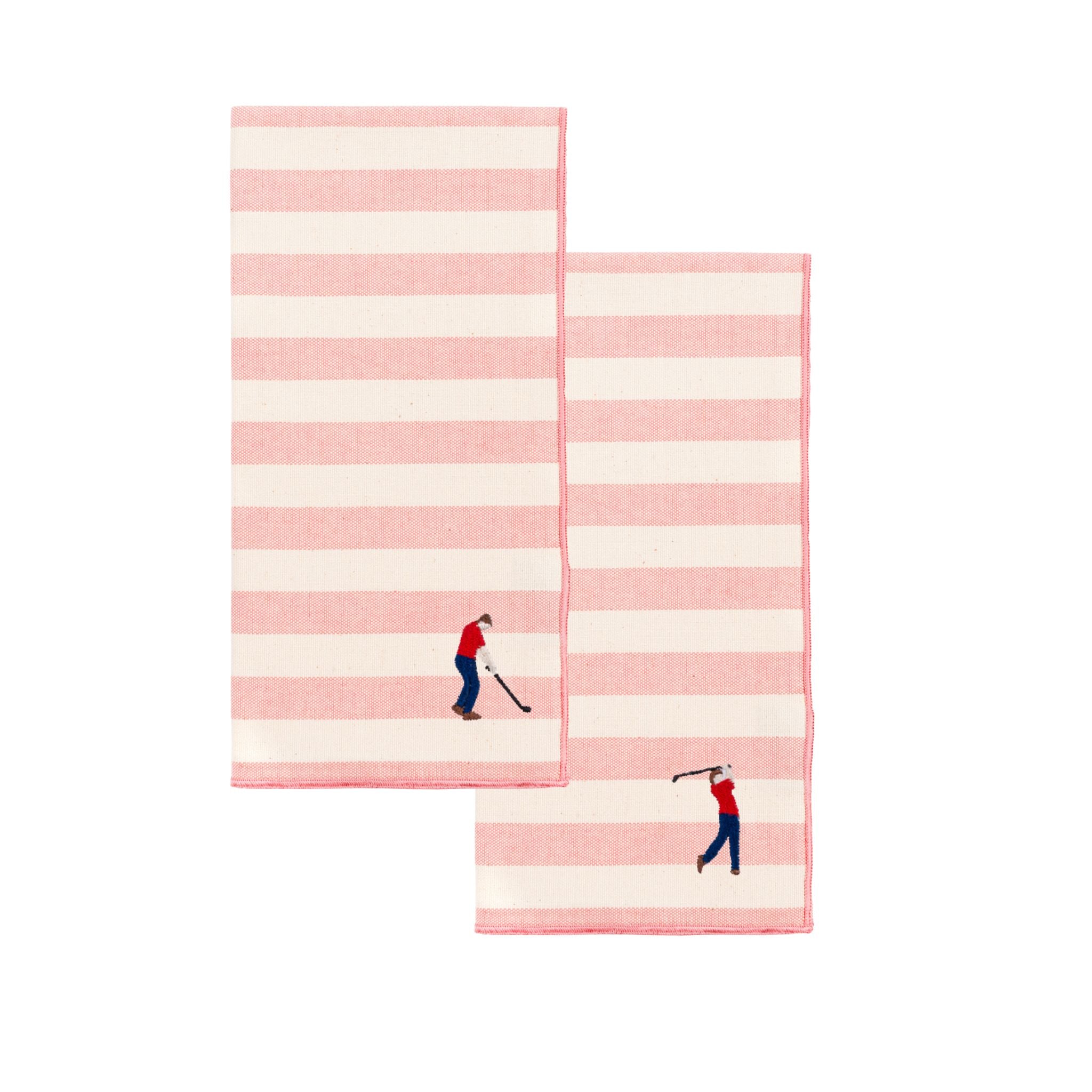 Barra napkin with retro sportsmen