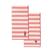 Barra napkin with retro sportsmen