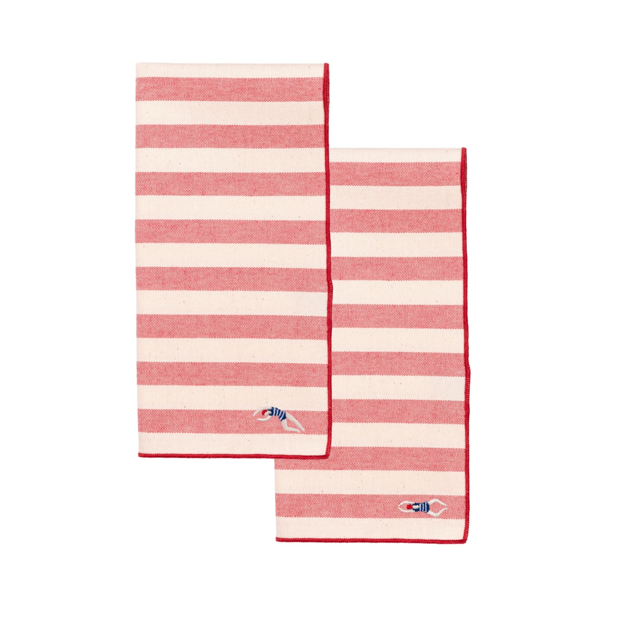 Barra napkin with retro sportsmen