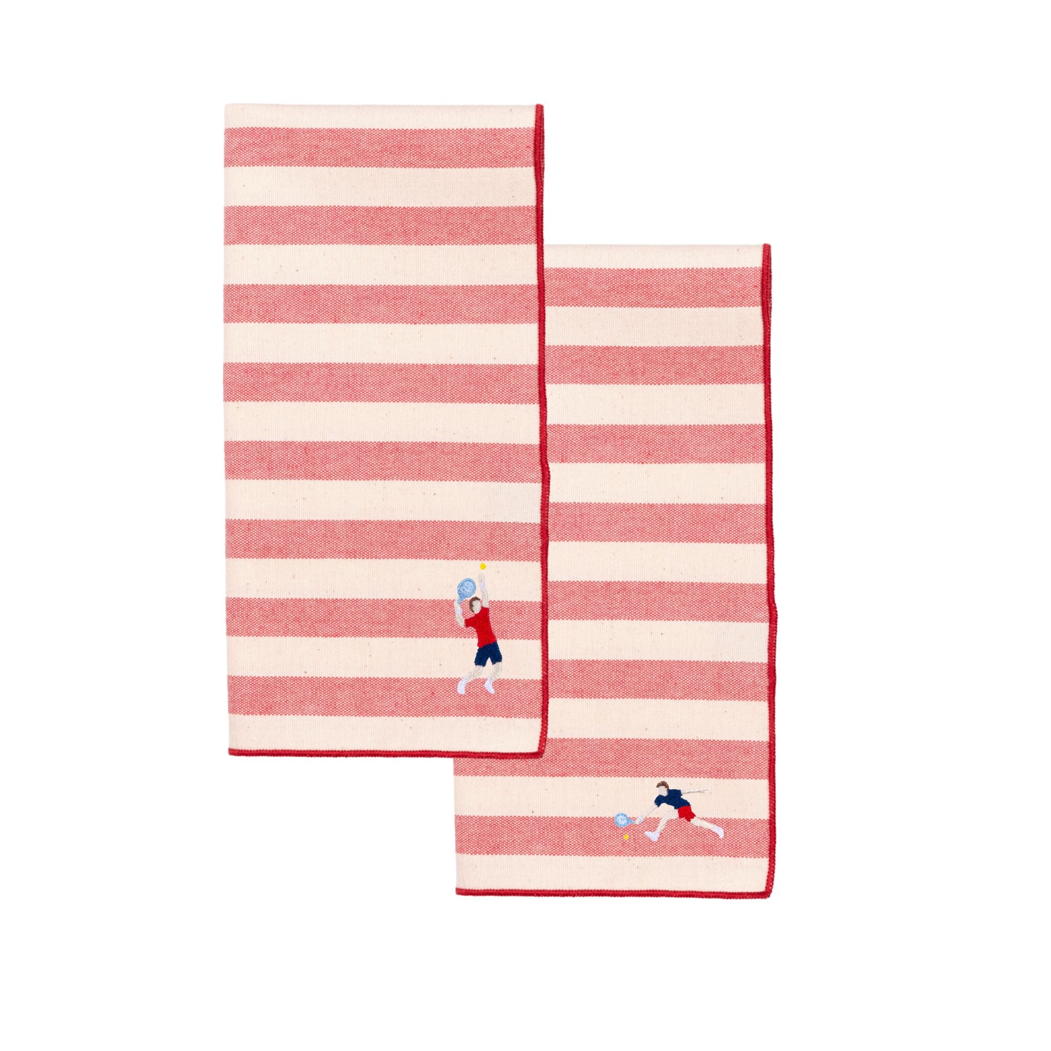 Barra napkin with retro sportsmen