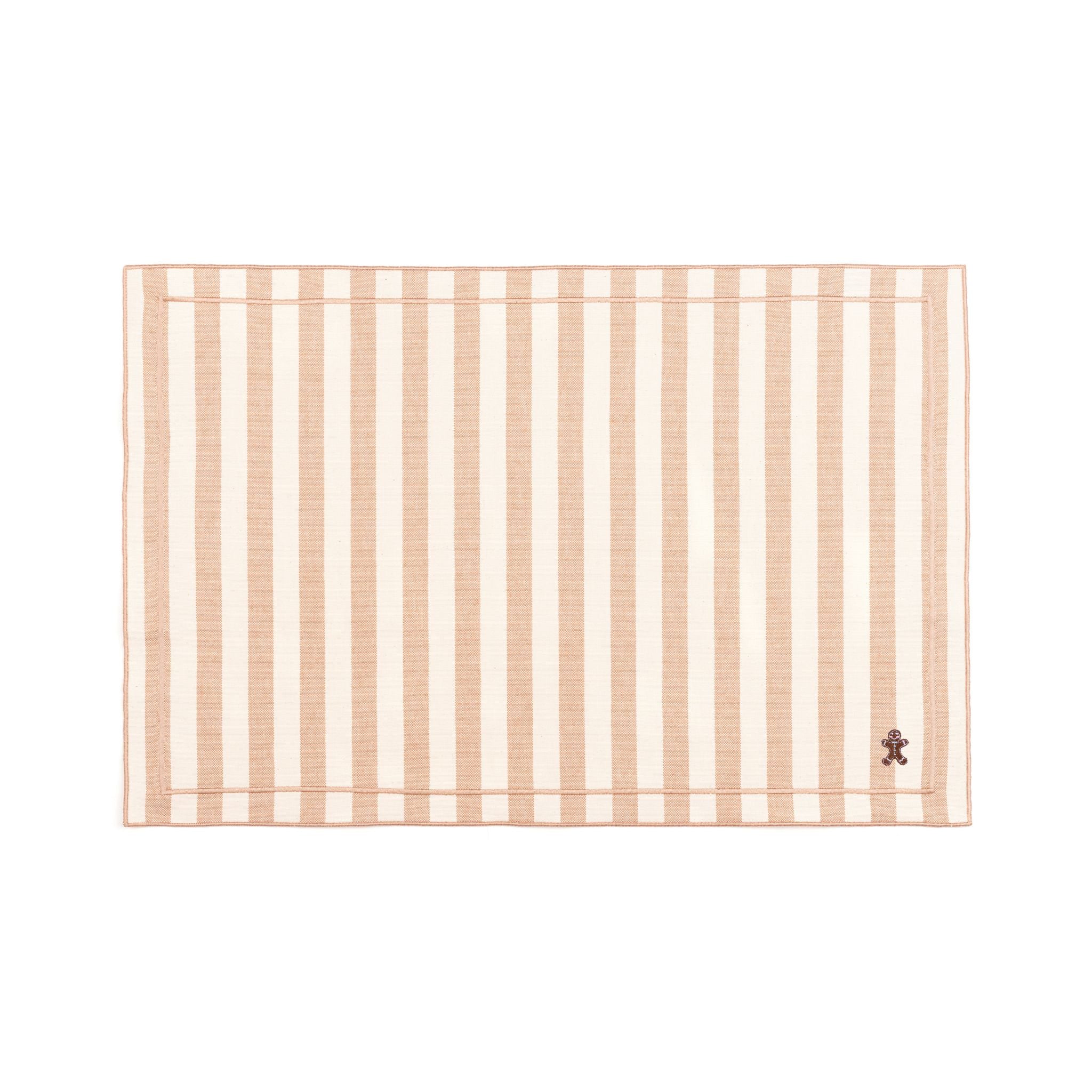 Barra cotton table linen with embroidered small Christmas motifs