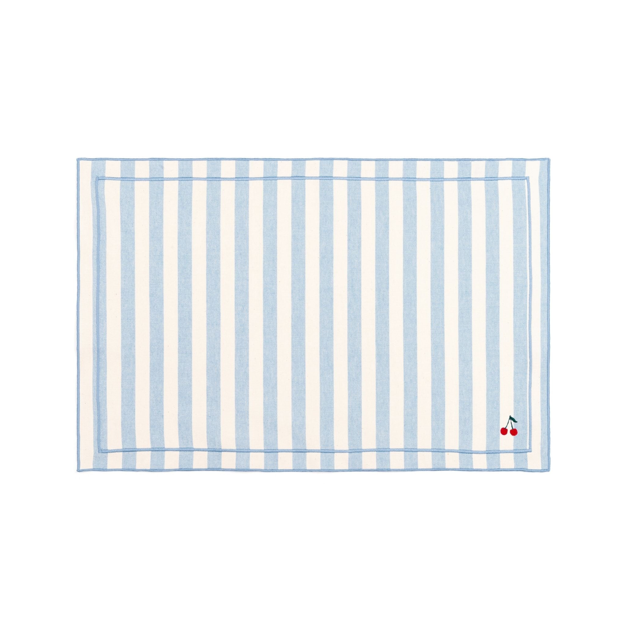 Barra cotton table linen with embroidered fruits