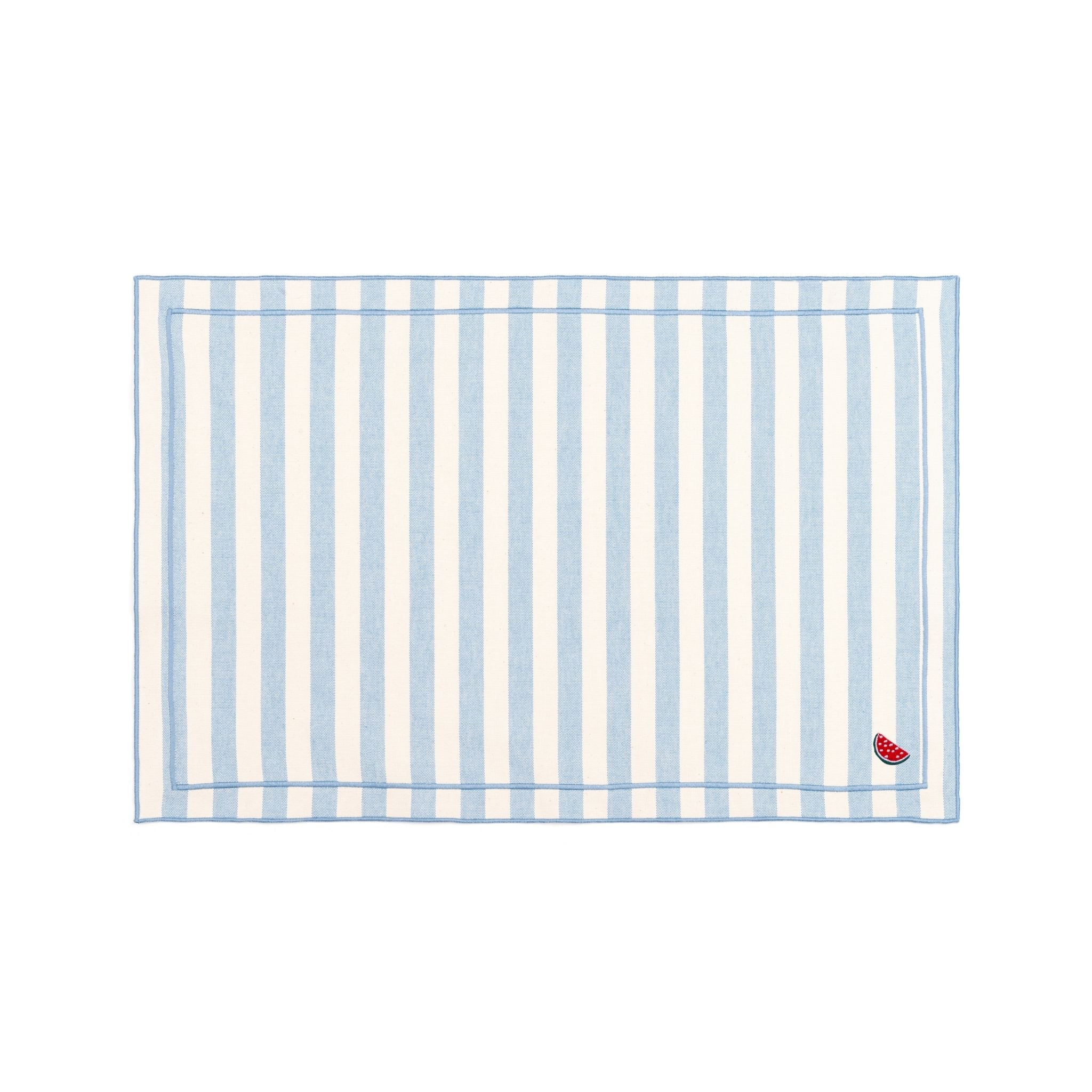 Barra cotton table linen with embroidered fruits