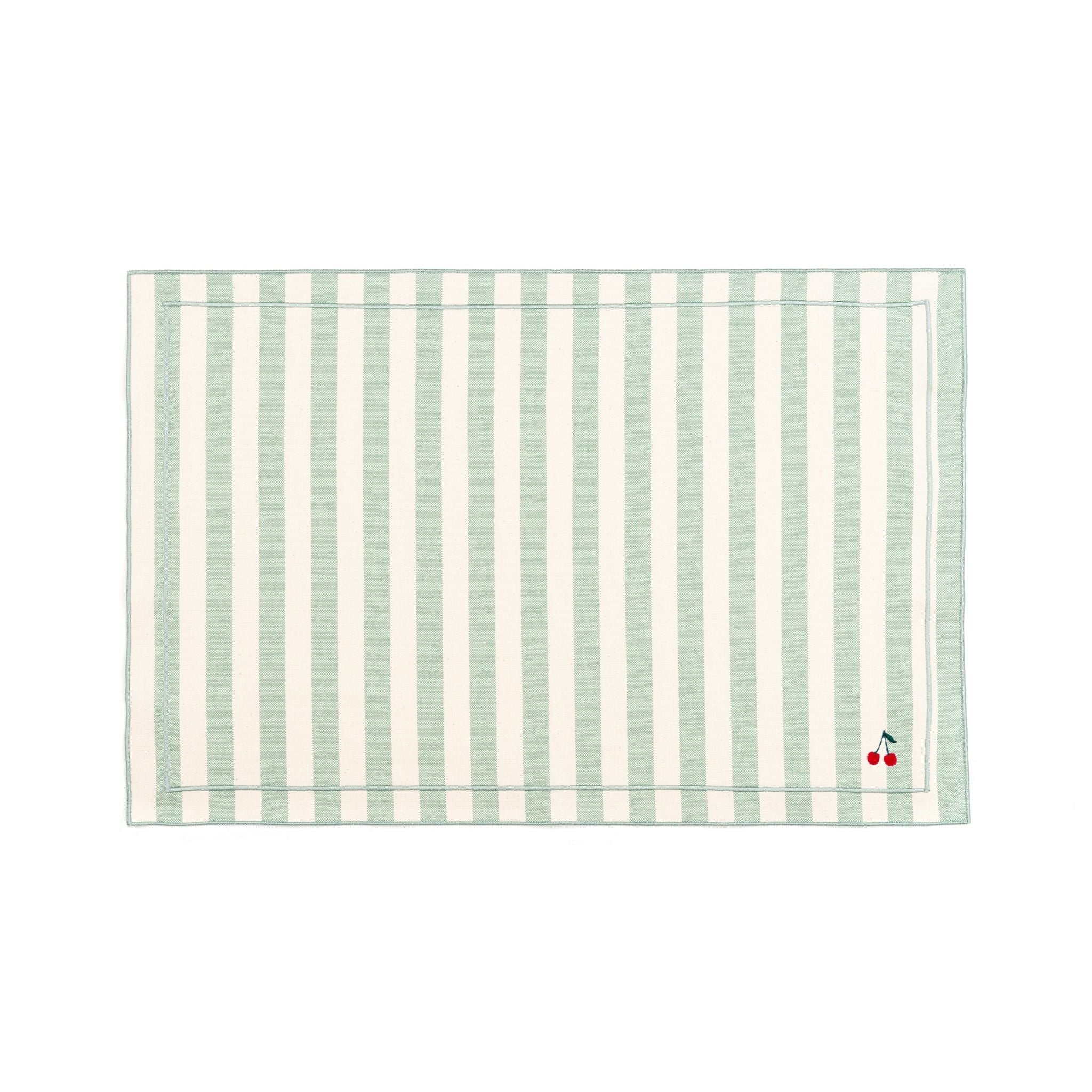 Barra cotton table linen with embroidered fruits