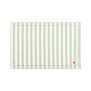 Barra cotton table linen with embroidered hearts