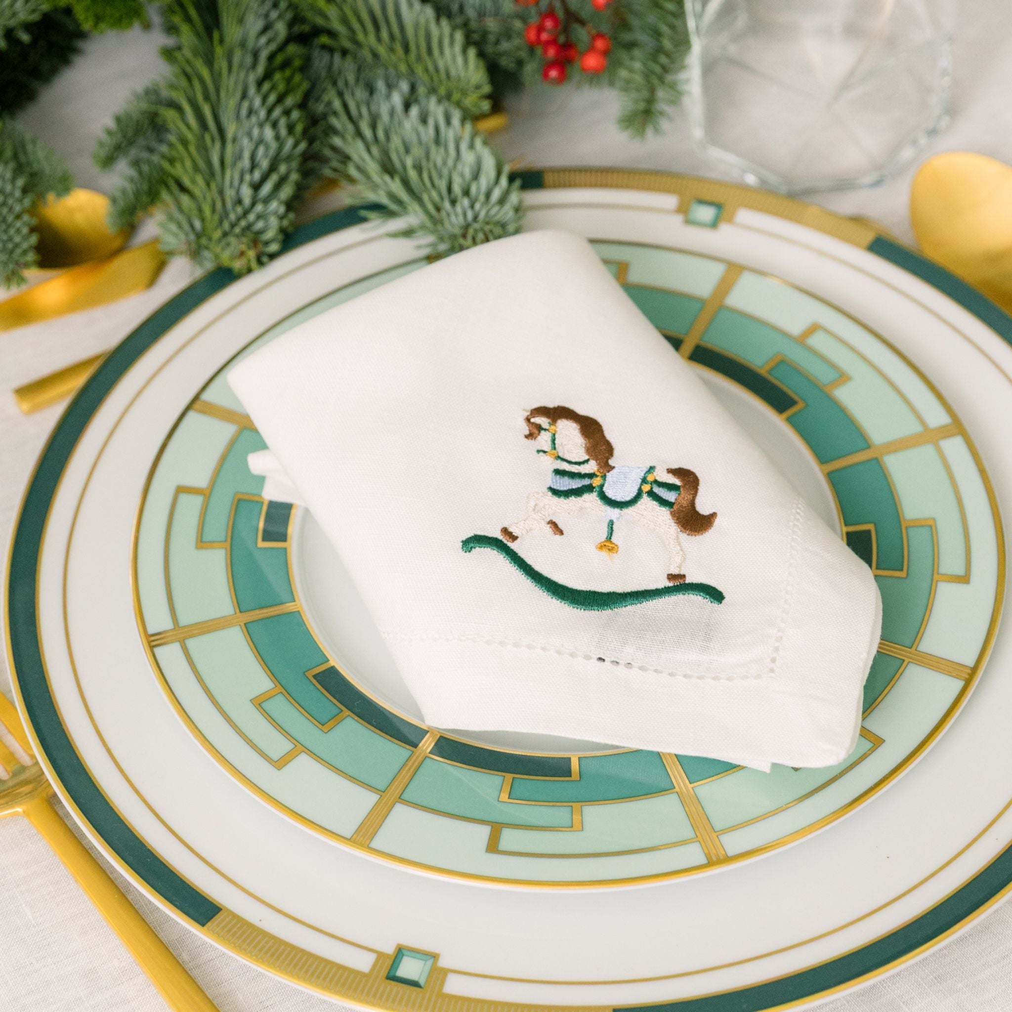 Mafra linen with horse embroidery - Torres Novas