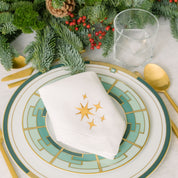 Mafra linen with stars embroidery - Torres Novas