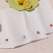 Mafra cotton napkins with summer embroidery