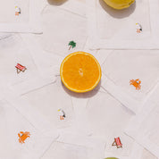 Mafra cotton napkins with summer embroidery