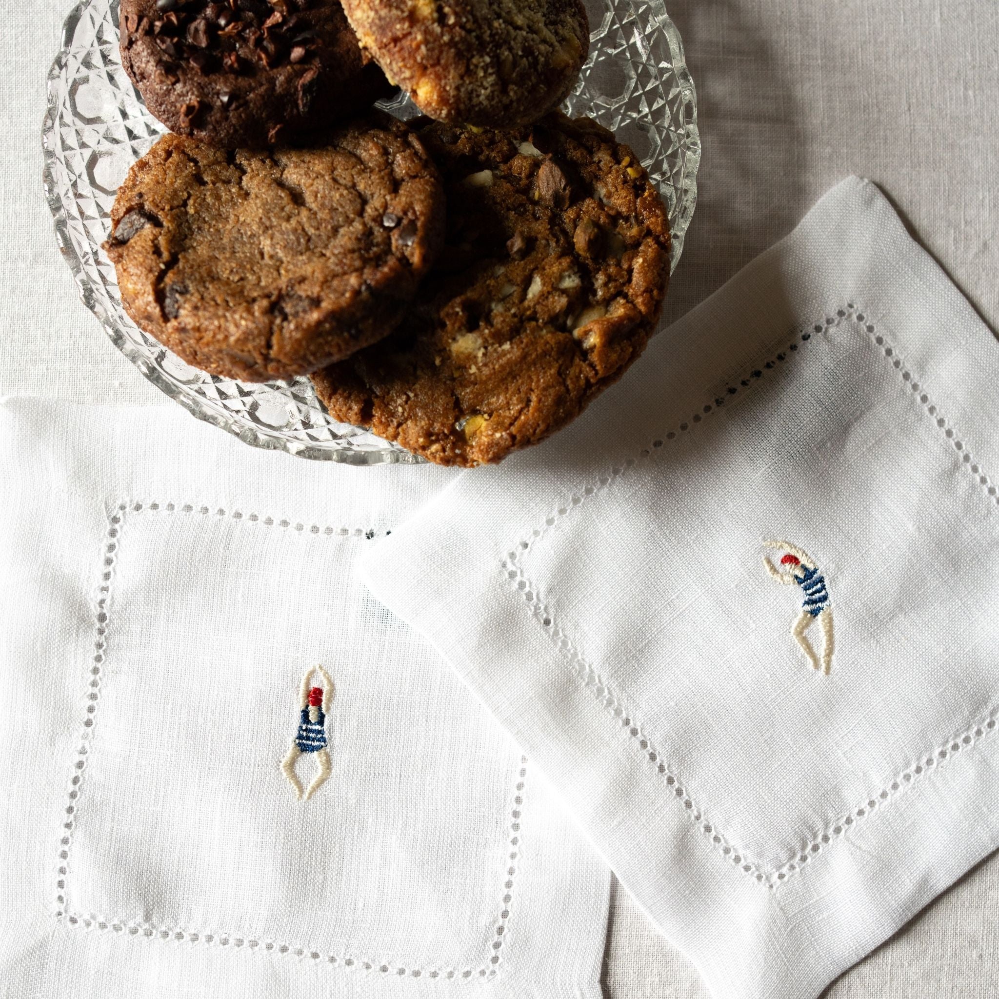 Mafra linen napkin with retro sportsmen - Torres Novas